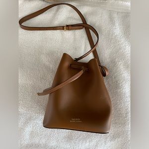 Ralph Lauren Leather Drawstring Handbag